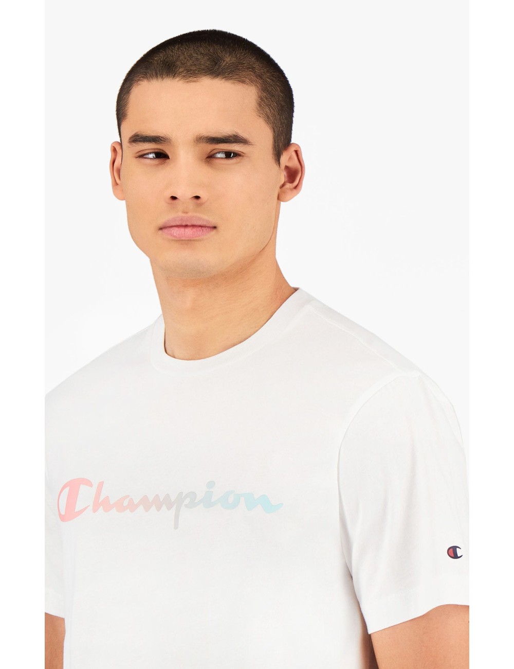 CHAMPION WHITE MEN'S T-SHIRT