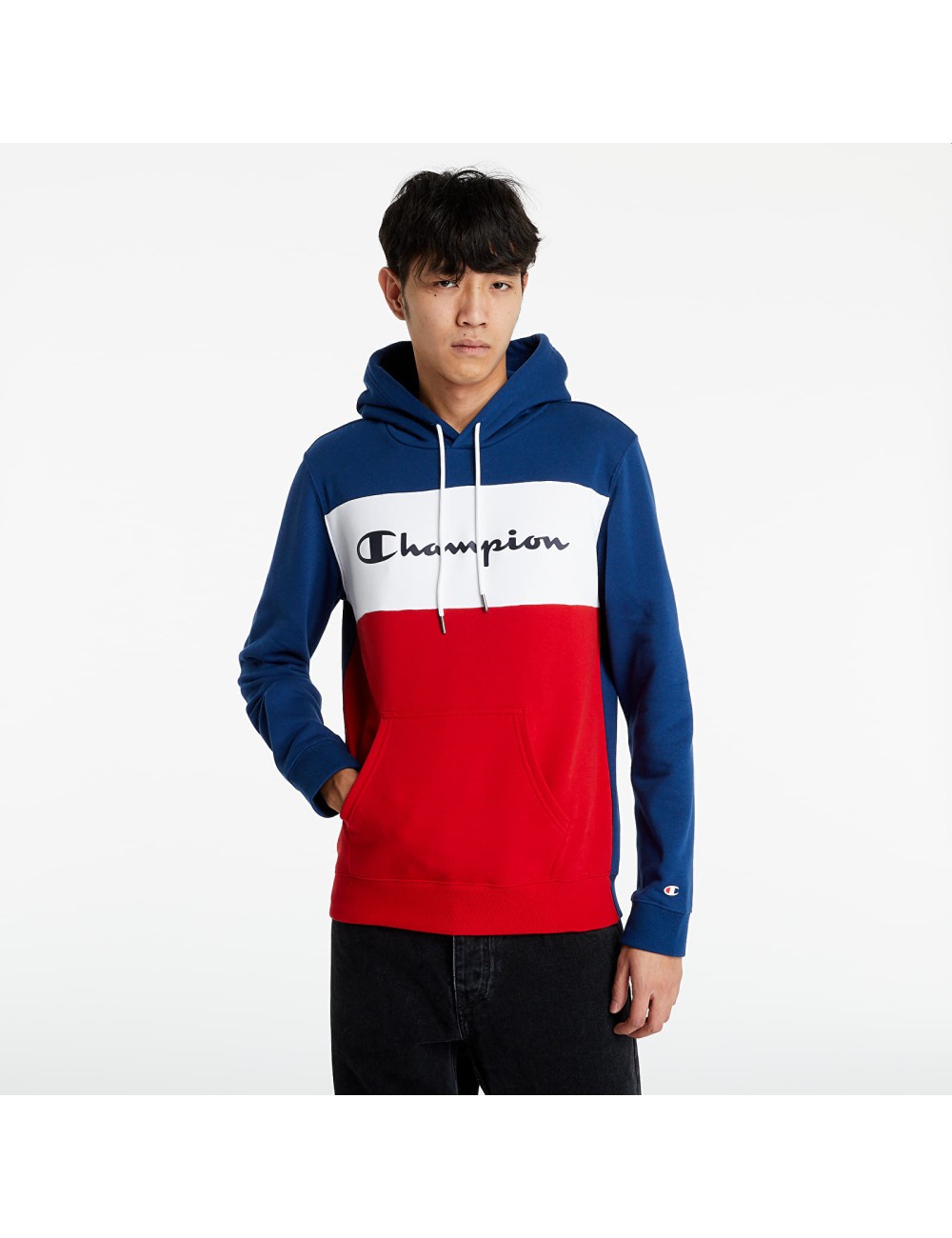 SUDADERA HOMBRE CHAMPION AZUL