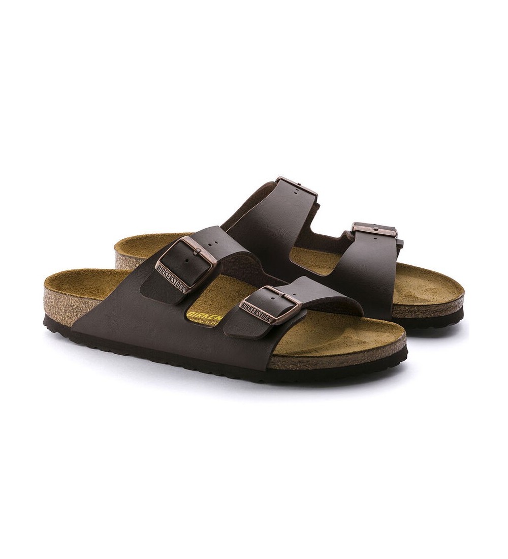 SANDALIA BIRKENSTOCK ARIZONA BF DARK BROWN NARROW