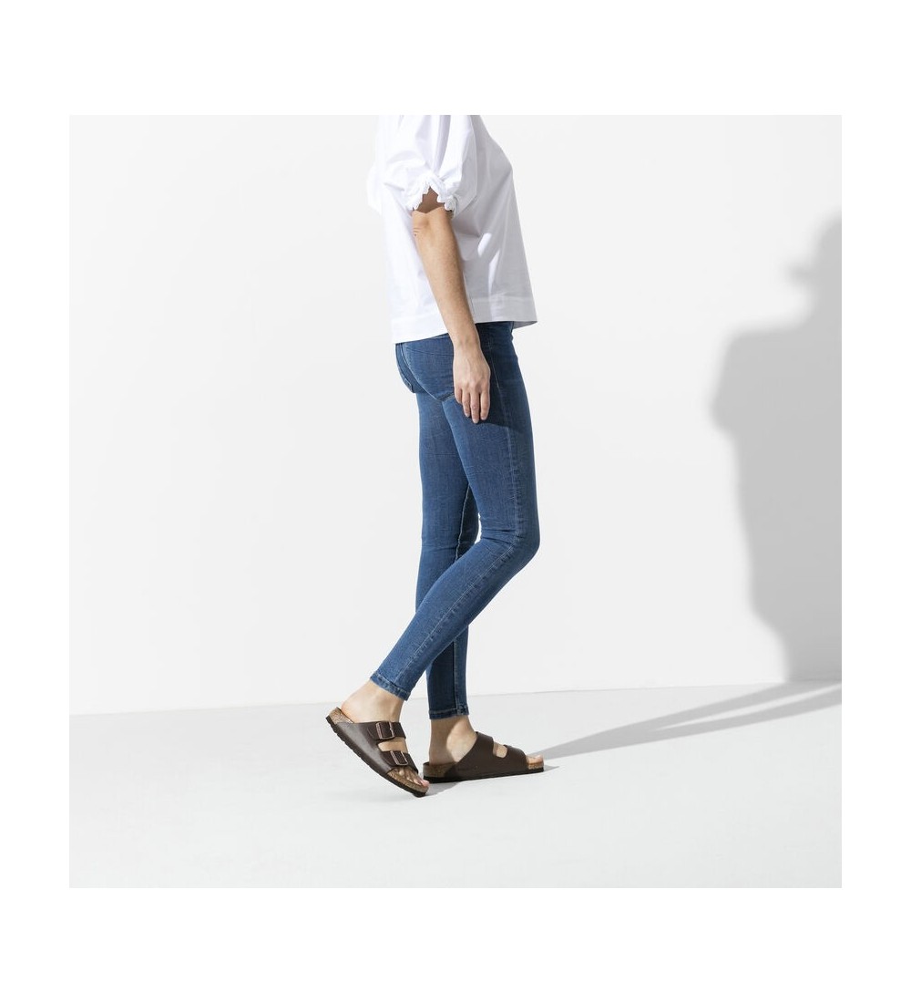 Sandal birkestock arizona bf temno rjava ozka