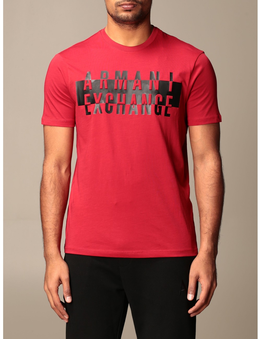 Red Armani Exchange Men t -majica