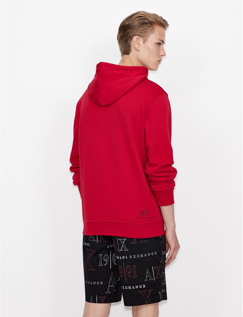 ARMANI EXCHANGE RED MEN'S SWEATSHIRT