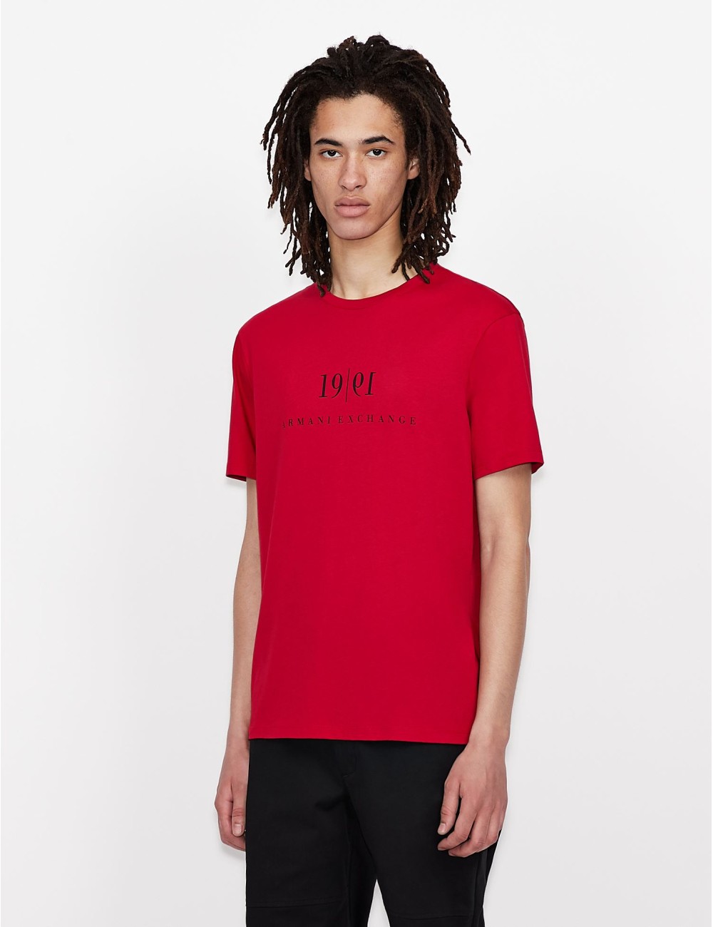 Red Armani Exchange Men T -Shert