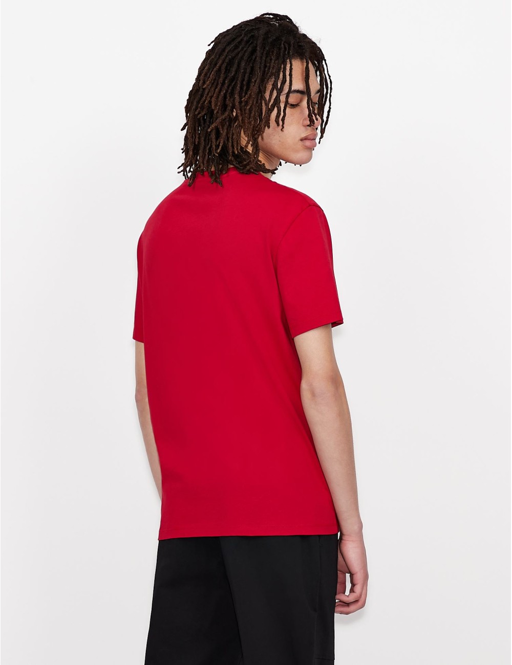 Red Armani Exchange Men T -Shert