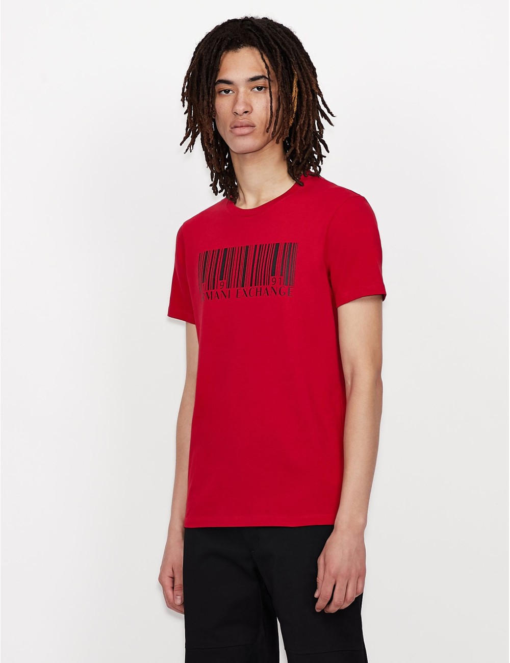 Red Armani Exchange Men t -majica