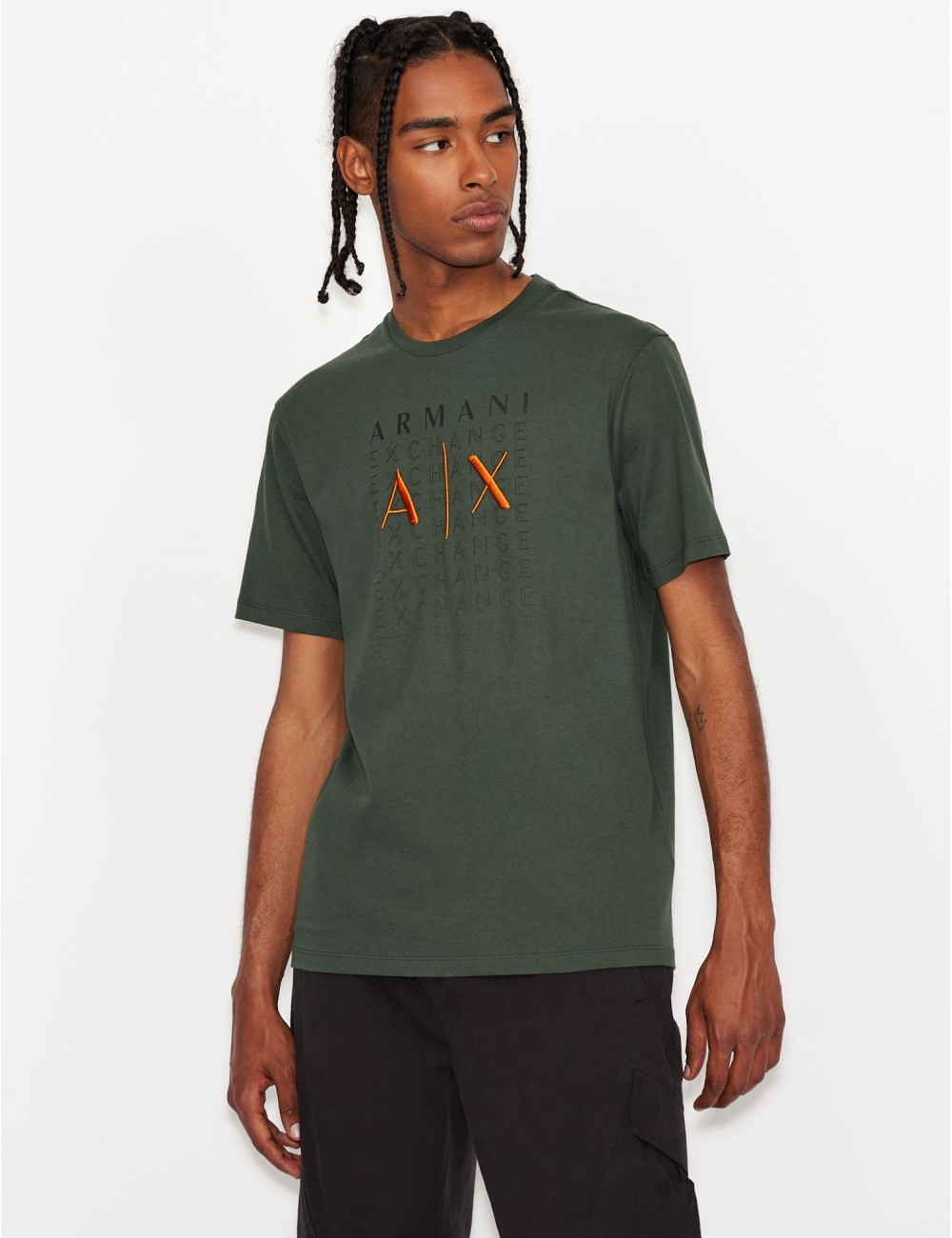 Armani Exchange Green Armani T -phirt