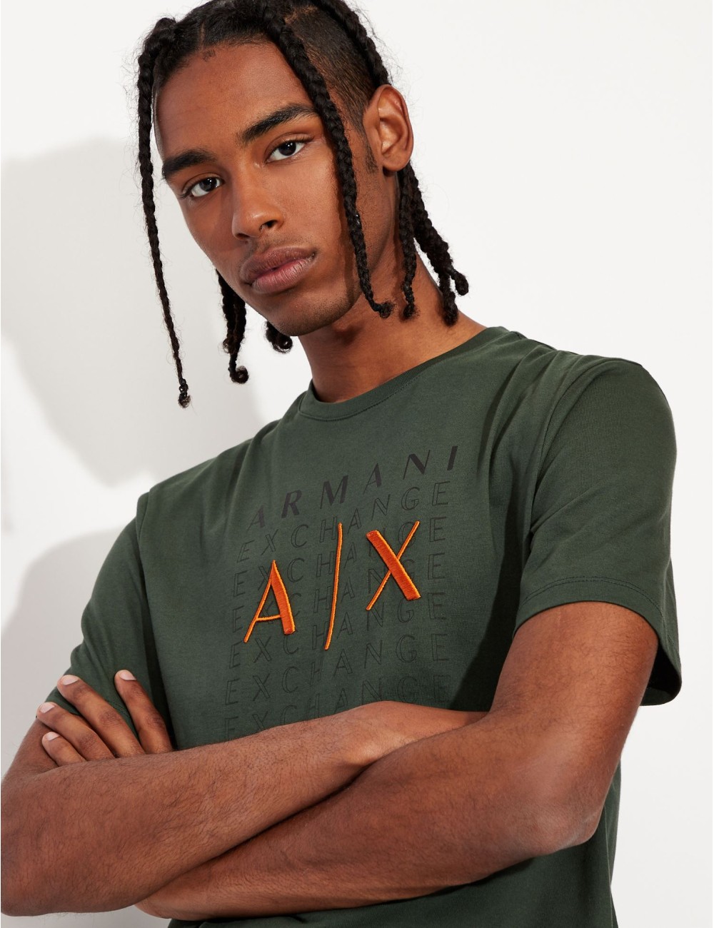 Armani Exchange Green Armani T -phirt