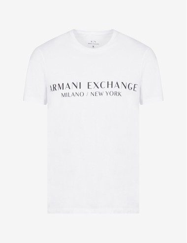 Férfi Armani Exchange White T -phirt