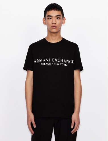 Fekete Armani Exchange Men's T -phirt