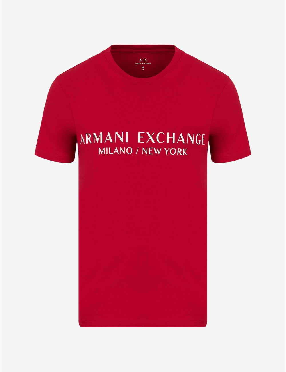 ARMANI EXCHANGE RED MEN'S T-SHIRT