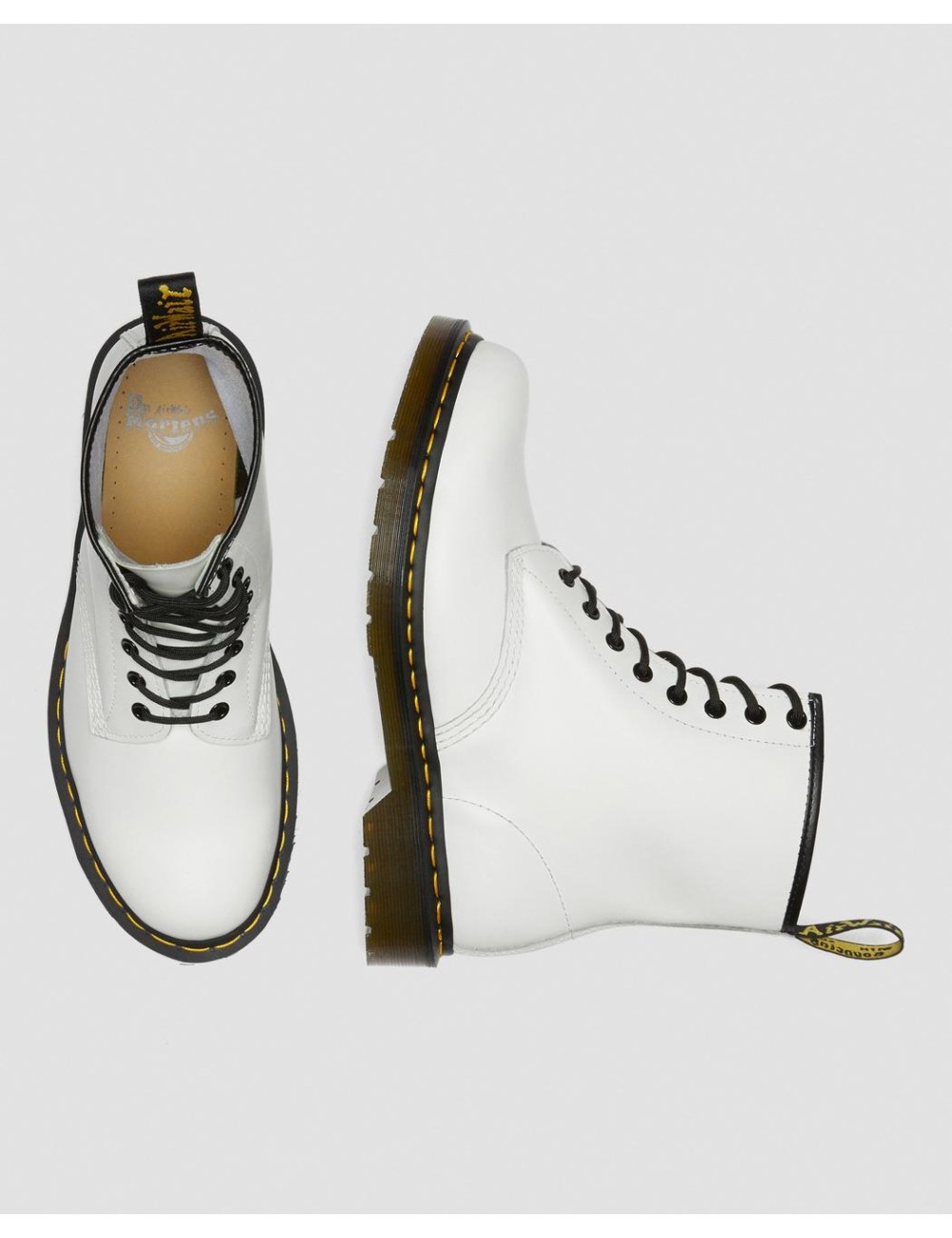 Unisex Boots Dr Martens 1460 Alb neted