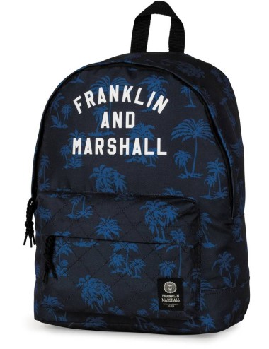 FRANKLIN & MARSHALL PRINTED BACKPACK IN BLUE