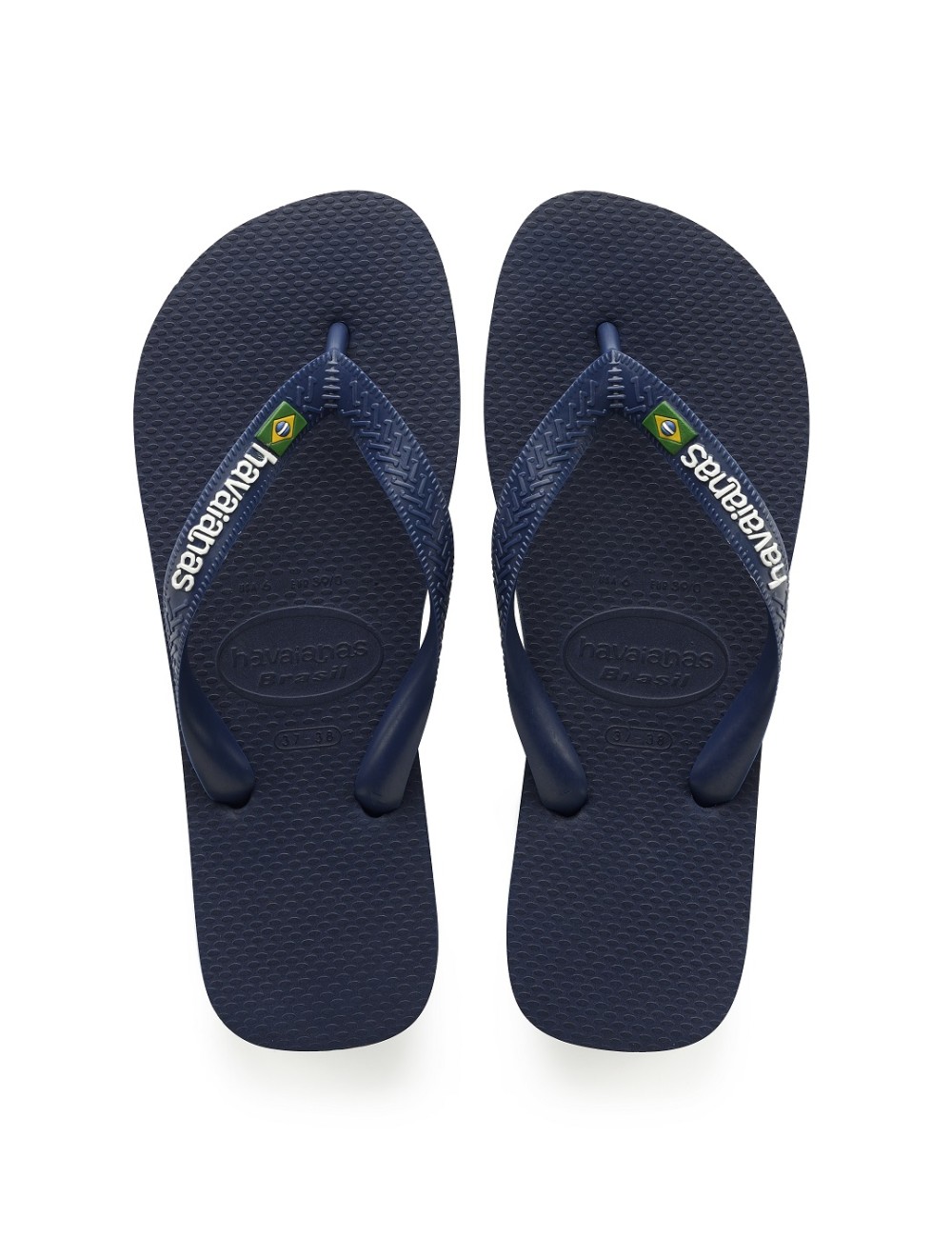 Havaian flip flops logo mornarsko plava