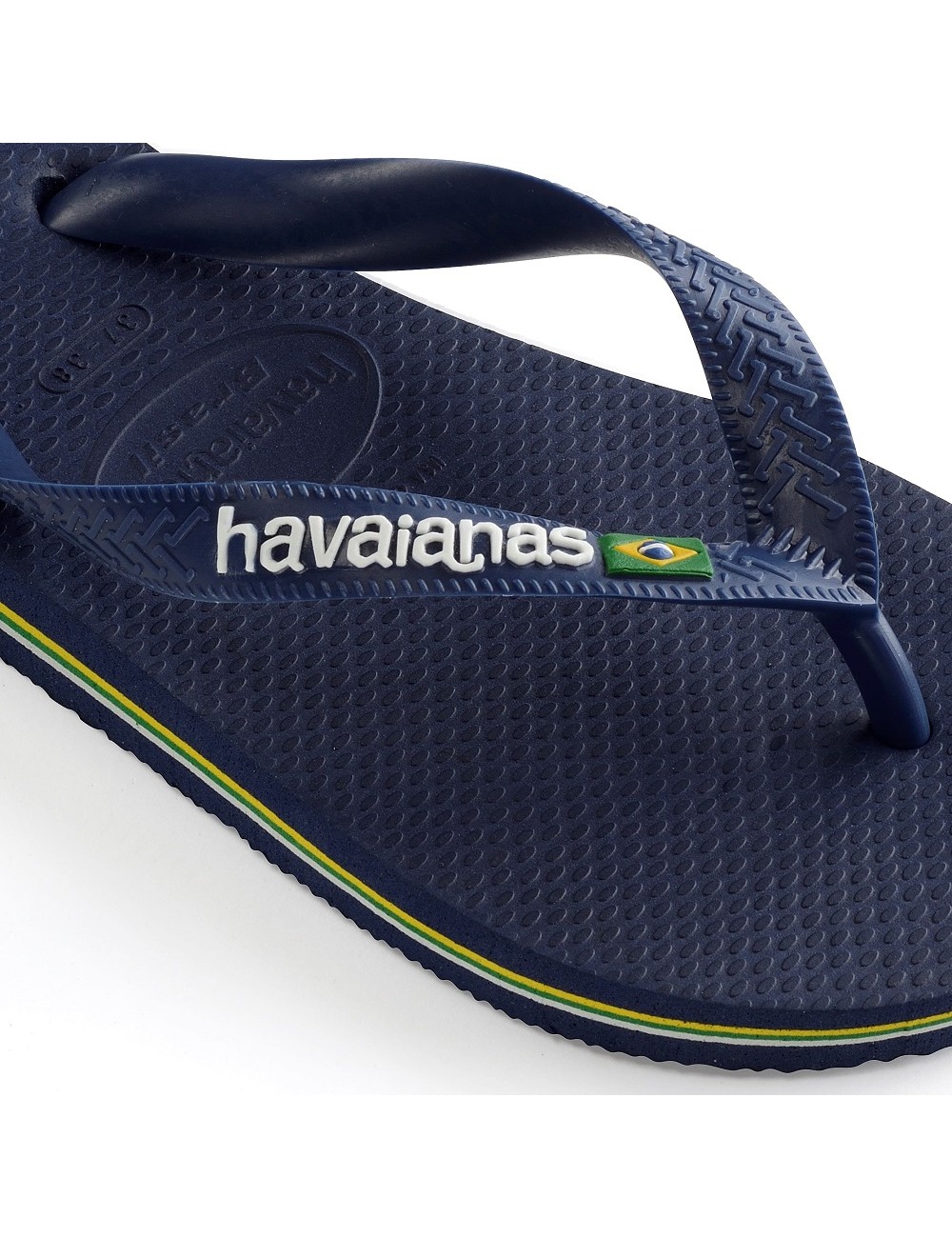 Havaian flip flops logo mornarsko plava