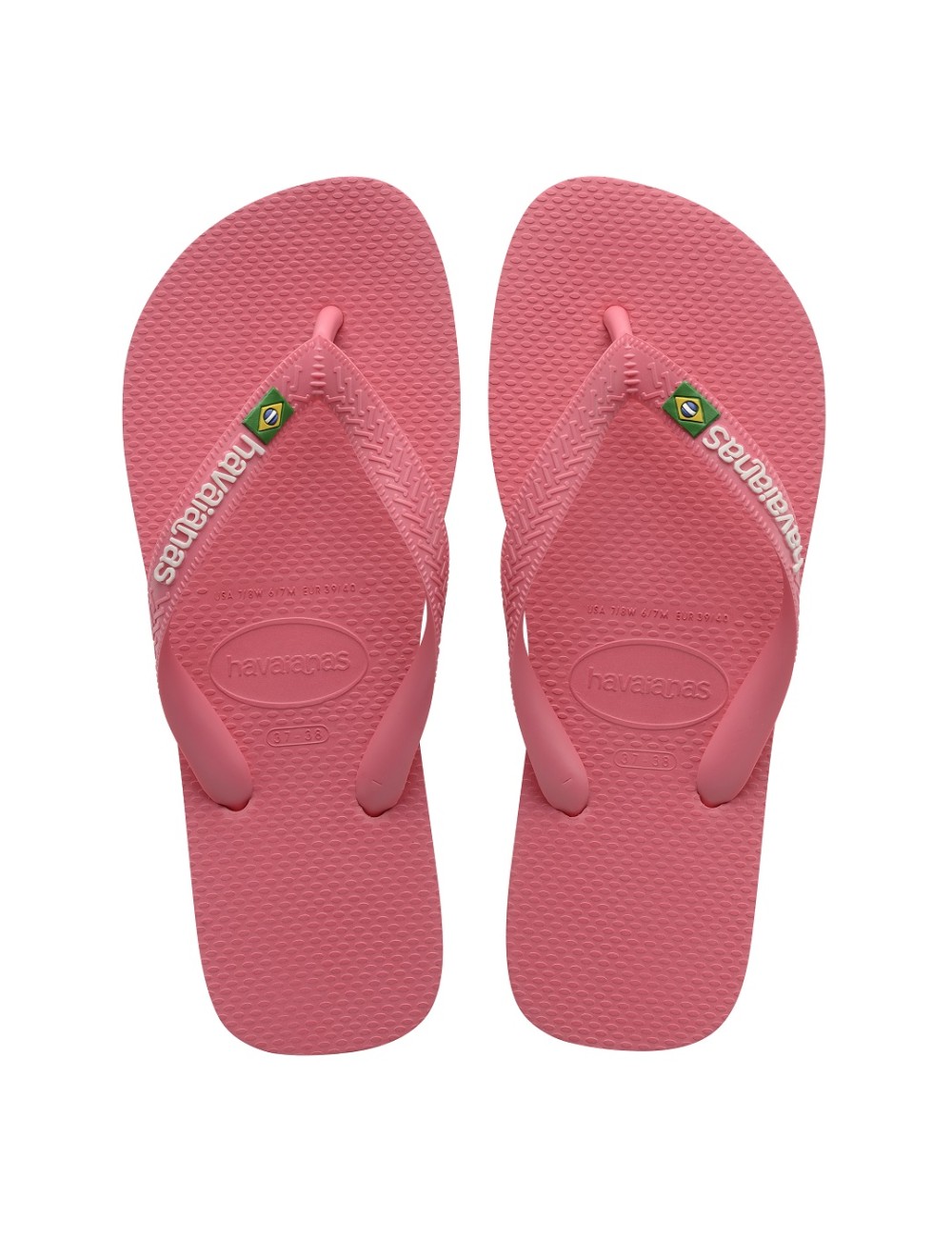 CHANCLAS HAVAIANAS BRASIL LOGO ROSA