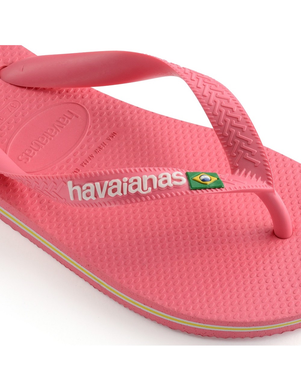 CHANCLAS HAVAIANAS BRASIL LOGO ROSA