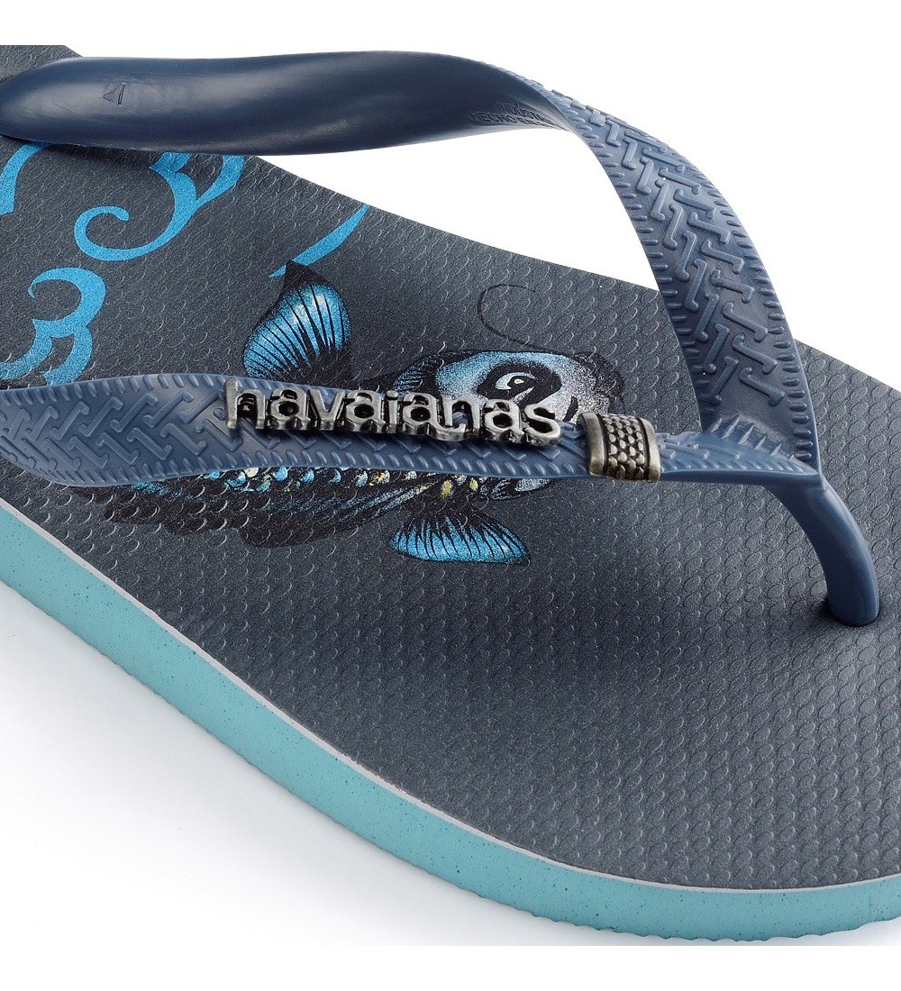FLIP FLOPS MAN HAVAIANAS TOP TRIBO BLUE COLOR AZUL SIZE 39/40