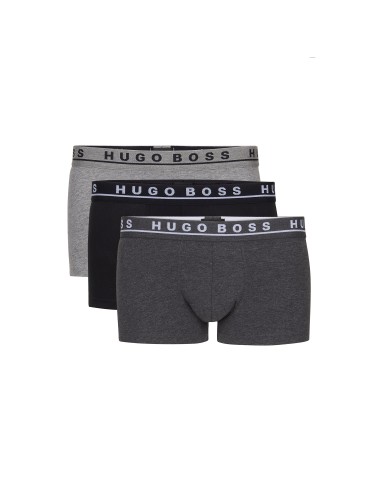 Pakirajte 3 bokser Hugo Boss svijetlo sivi, tamno sivi i crni