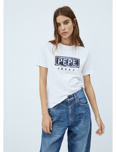 White Pepe Jeans enska s majico