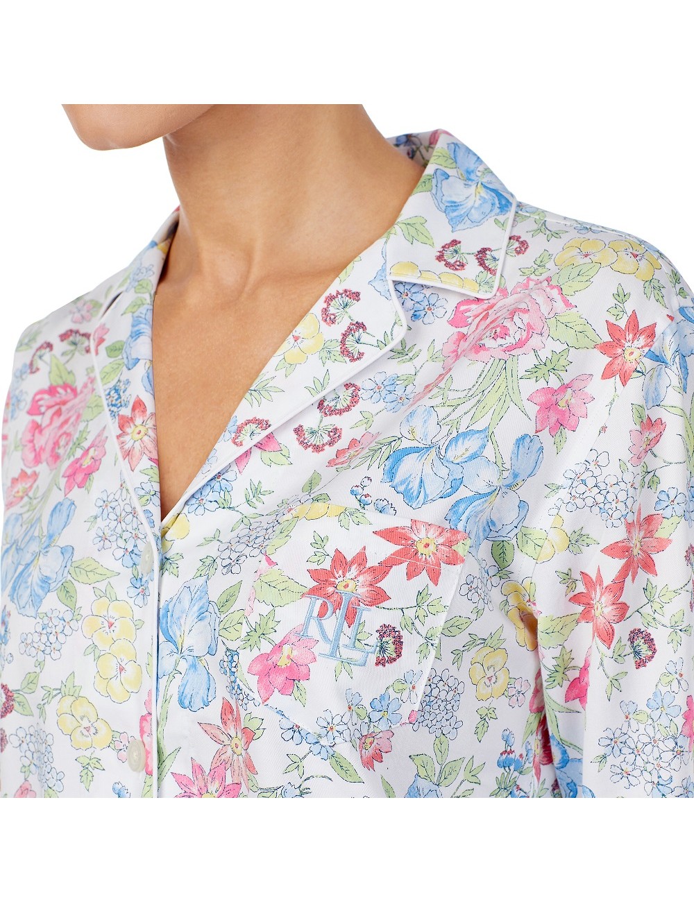 RALPH LAUREN LONG MULTIFLOWER PAJAMAS