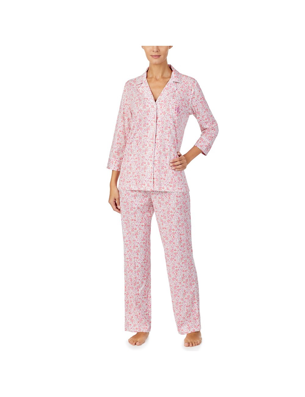 PIJAMA RALPH LAUREN LARGO ROSA