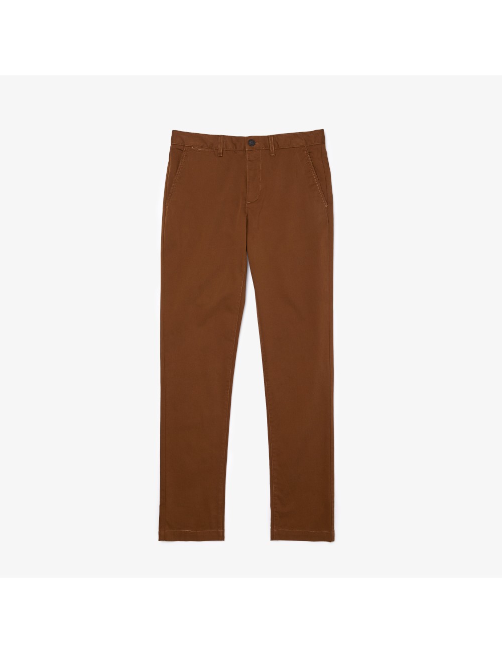 LACOSTE MEN'S BROWN CHINO PANTS